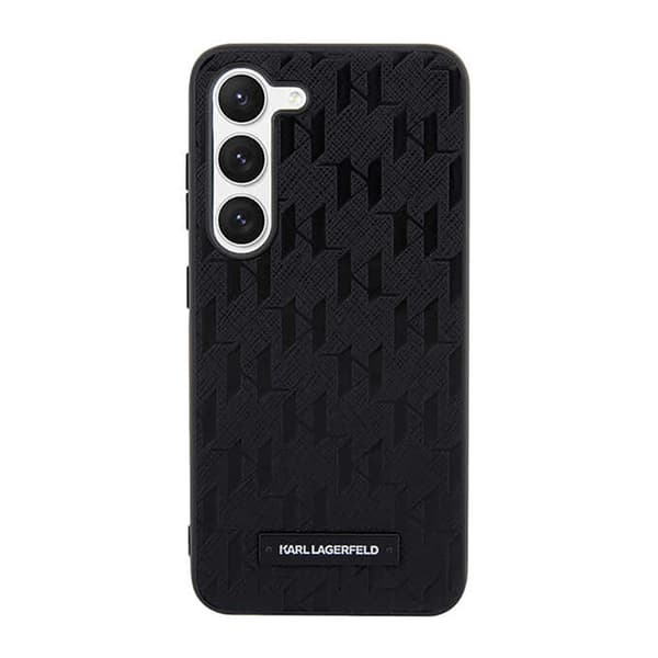 Karl Lagerfeld Saffiano Monogram Metal Logo - Samsung Galaxy S23+ Fodral (svart)