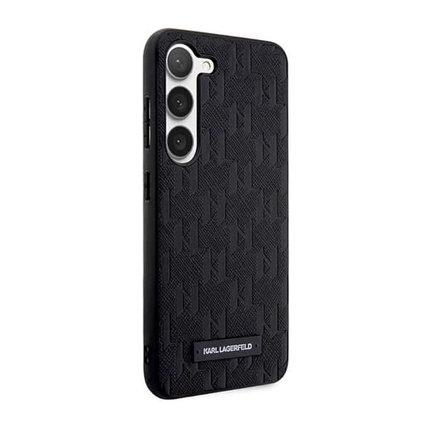 Karl Lagerfeld Saffiano Monogram Metal Logo - Samsung Galaxy S23+ Fodral (svart)