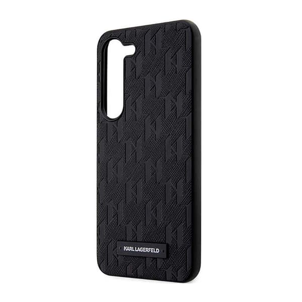 Karl Lagerfeld Saffiano Monogram Metal Logo - Samsung Galaxy S23+ Fodral (svart)