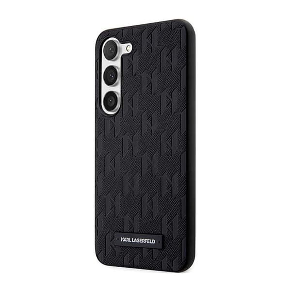 Karl Lagerfeld Saffiano Monogram Metal Logo - Samsung Galaxy S23+ Fodral (svart)