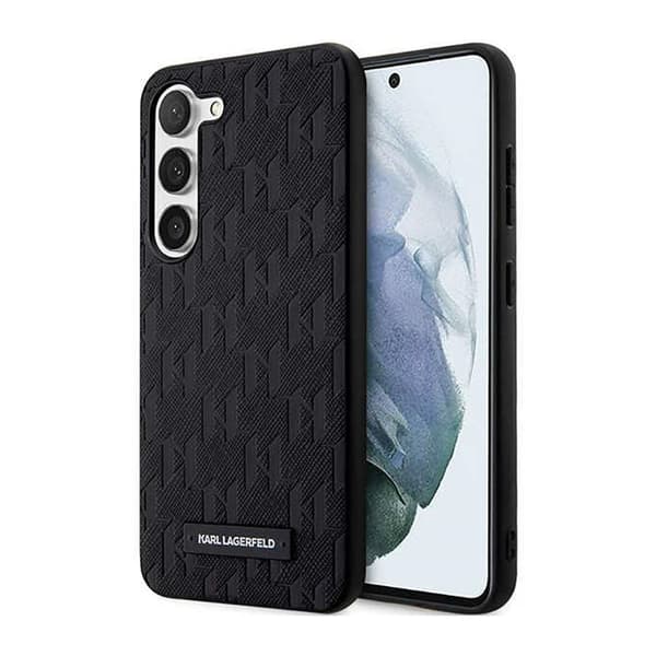 Karl Lagerfeld Saffiano Monogram Metal Logo - Samsung Galaxy S23+ Fodral (svart)