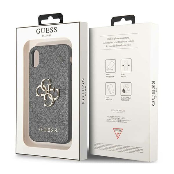 Guess 4G Big Metal Logo - iPhone X-cover (grå)