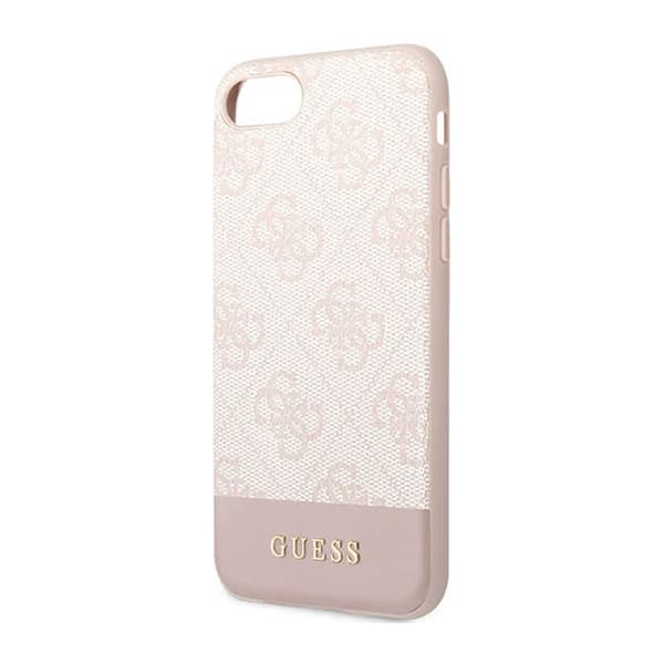 Guess 4G Bottom Stripe Collection - iPhone-cover iPhone SE (2022/2020) / 8/7 (Pink)