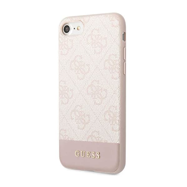 Guess 4G Bottom Stripe Collection - iPhone-cover iPhone SE (2022/2020) / 8/7 (Pink)
