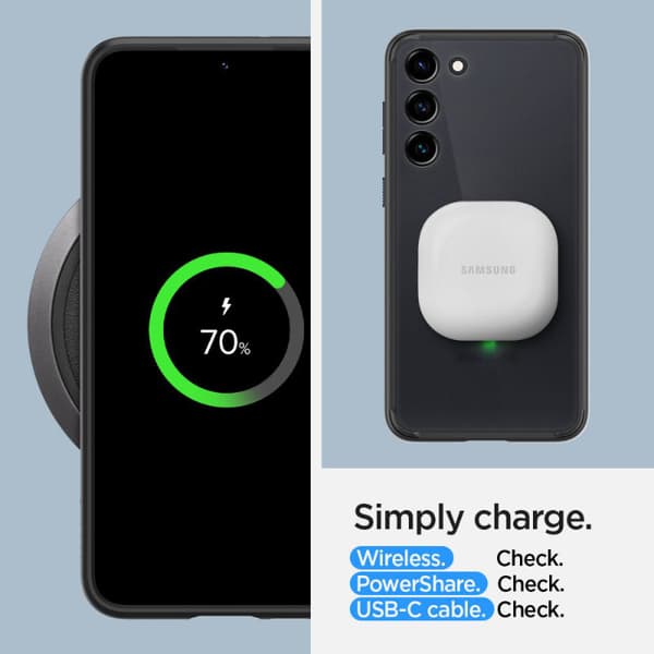 Spigen Ultra Hybrid - Cover til Samsung Galaxy S23 (Frost Black)
