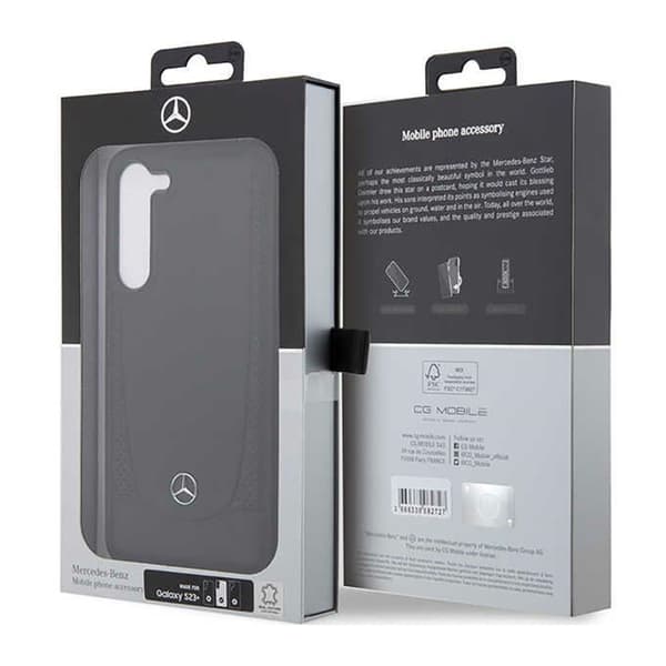 Mercedes læder Urban Line - Samsung Galaxy S23+ etui (sort)