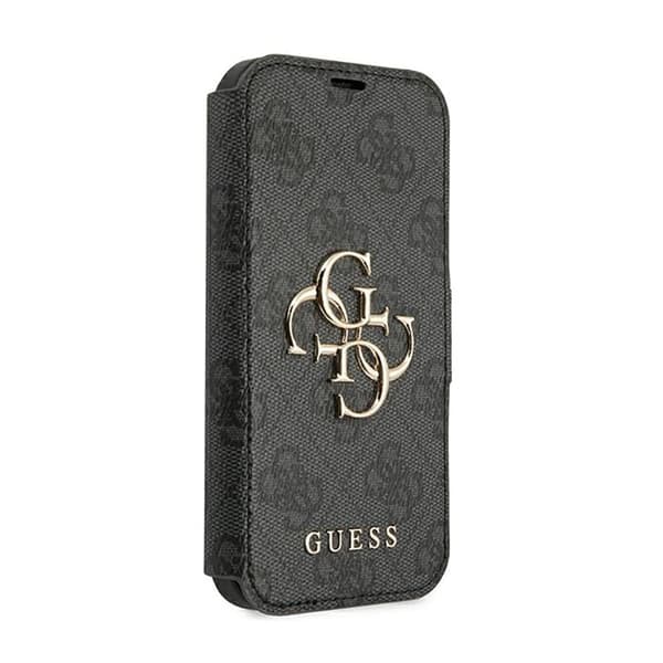 Guess Booktype 4G Big Metal Logo - iPhone 13 Pro Max etui (grå)