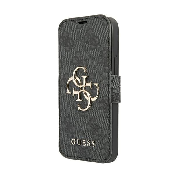 Guess Booktype 4G Big Metal Logo - iPhone 13 Pro Max etui (grå)
