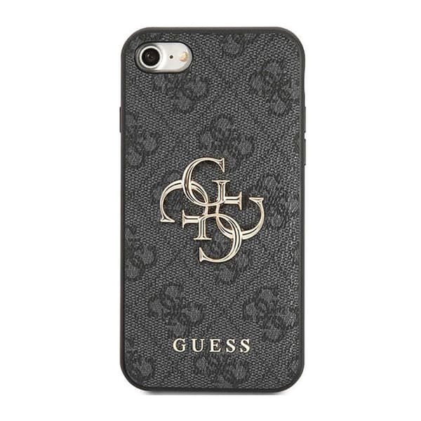 Guess 4G Big Metal Logo - Cover iPhone SE (2022/2020) / 8/7 (grå)