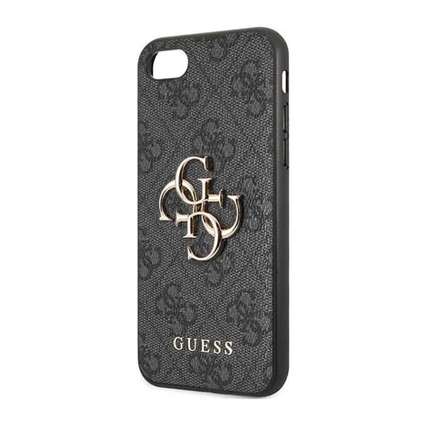Guess 4G Big Metal Logo - Cover iPhone SE (2022/2020) / 8/7 (grå)