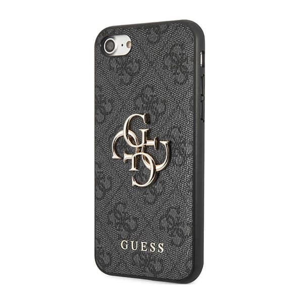 Guess 4G Big Metal Logo - Cover iPhone SE (2022/2020) / 8/7 (grå)