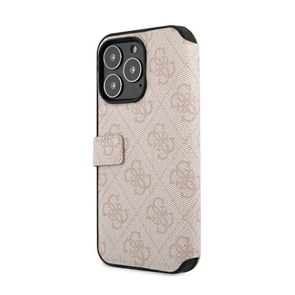 Guess Booktype 4G Big Metal Logo - iPhone 13 Pro Max Cover (Pink)