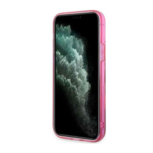 Karl Lagerfeld Liquid Glitter NFT Choupette Head - iPhone 12 / iPhone 12 Pro Fodral (Rosa)