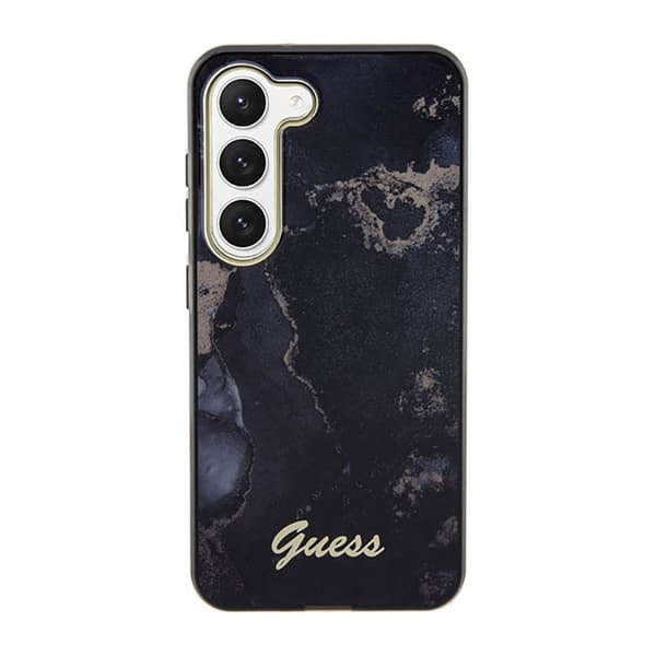 Guess Golden Marble Collection - Samsung Galaxy S23 etui (sort)