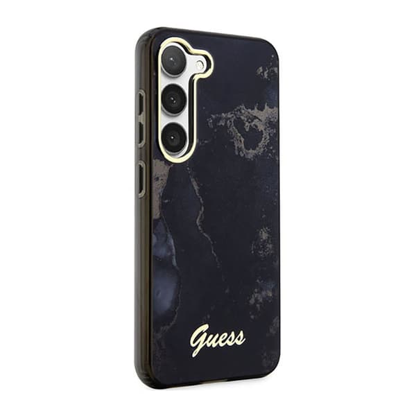 Guess Golden Marble Collection - Samsung Galaxy S23 etui (sort)