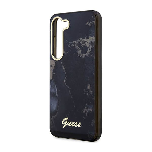 Guess Golden Marble Collection - Samsung Galaxy S23 etui (sort)