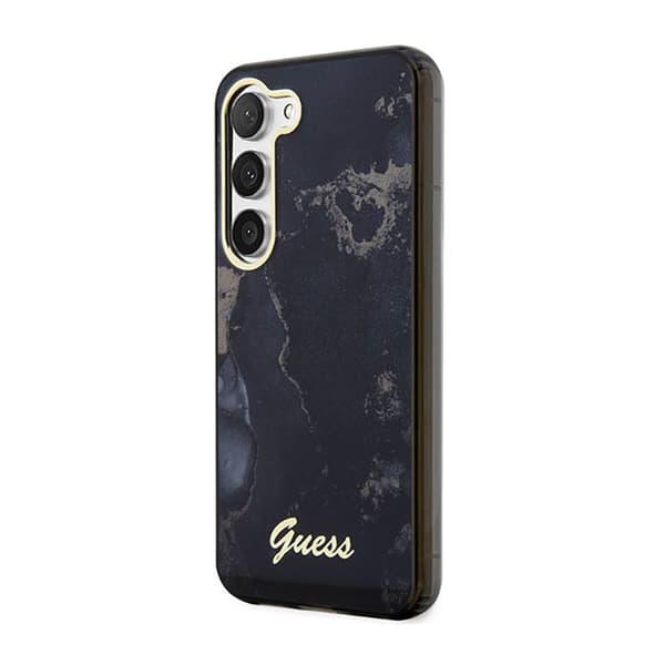 Guess Golden Marble Collection - Samsung Galaxy S23 etui (sort)