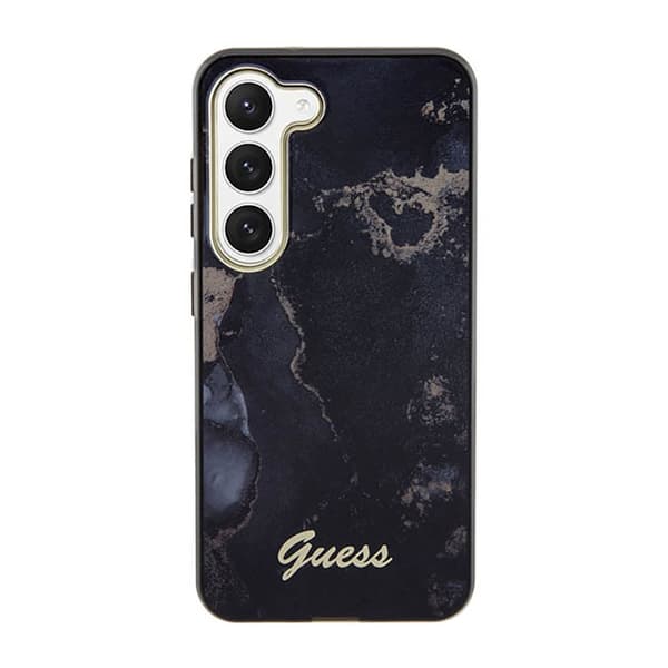 Guess Golden Marble Collection - Samsung Galaxy S23+ etui (sort)