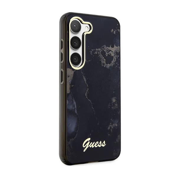 Guess Golden Marble Collection - Samsung Galaxy S23+ etui (sort)