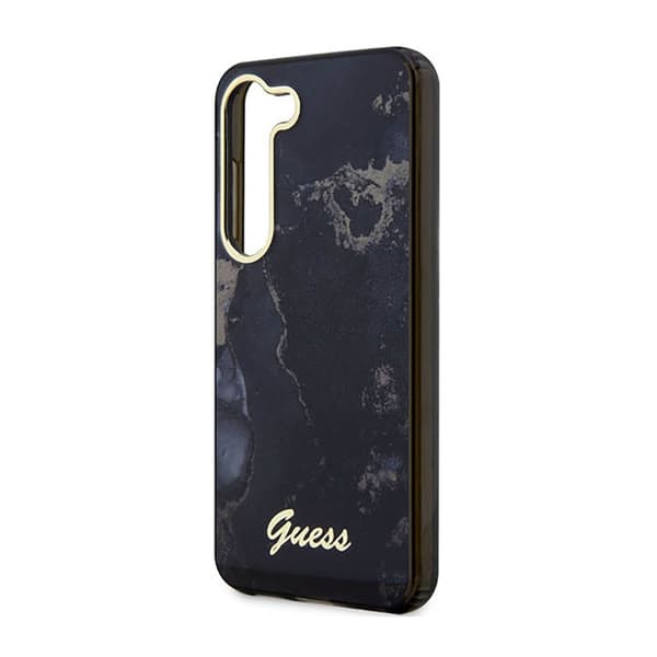 Guess Golden Marble Collection - Samsung Galaxy S23+ etui (sort)