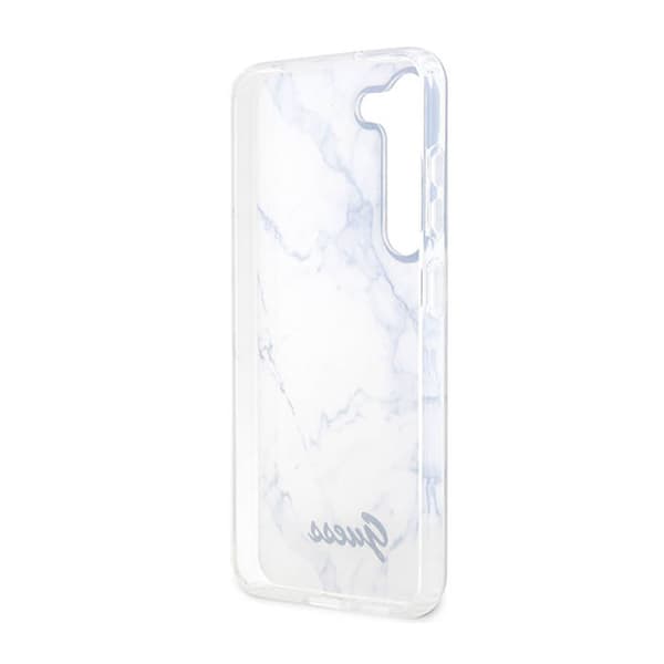 Guess Marble Collection - Samsung Galaxy S23-fodral (vit)