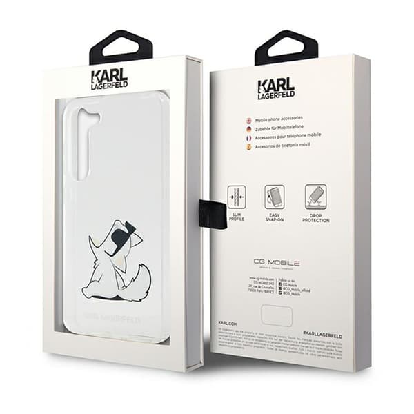 Karl Lagerfeld Choupette Fun - Samsung Galaxy S23+ -kuori (läpinäkyvä)