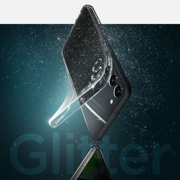 Spigen Liquid Crystal Glitter - Fodral till Samsung Galaxy S23 (Transparent)
