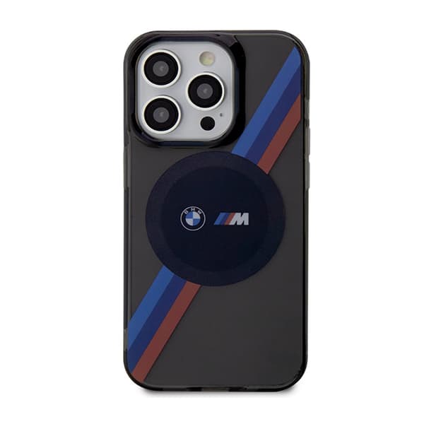 BMW Tricolor Stripes MagSafe - iPhone 14 Pro etui (grå)