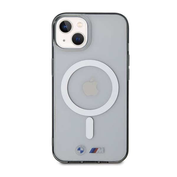 BMW Silver Ring MagSafe - iPhone 14 etui (gennemsigtig)