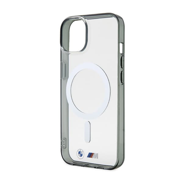 BMW Silver Ring MagSafe - iPhone 14 etui (gennemsigtig)