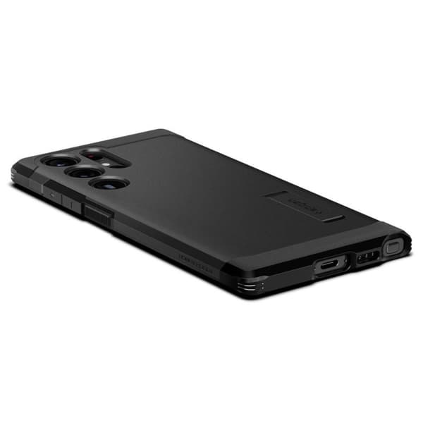 Spigen Tough Armor - Suojakuori Samsung Galaxy S23 Ultralle (musta)