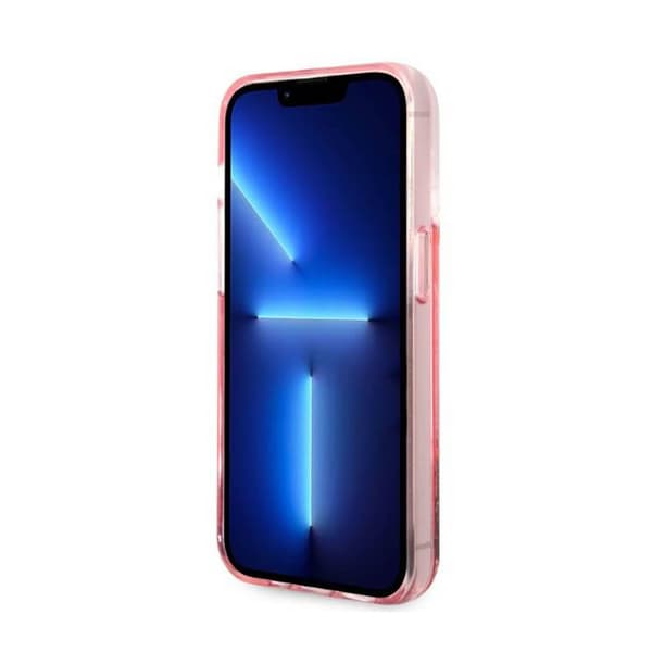 Karl Lagerfeld Liquid Glitter Big Logo Cover - iPhone 14 Pro Cover (Pink)