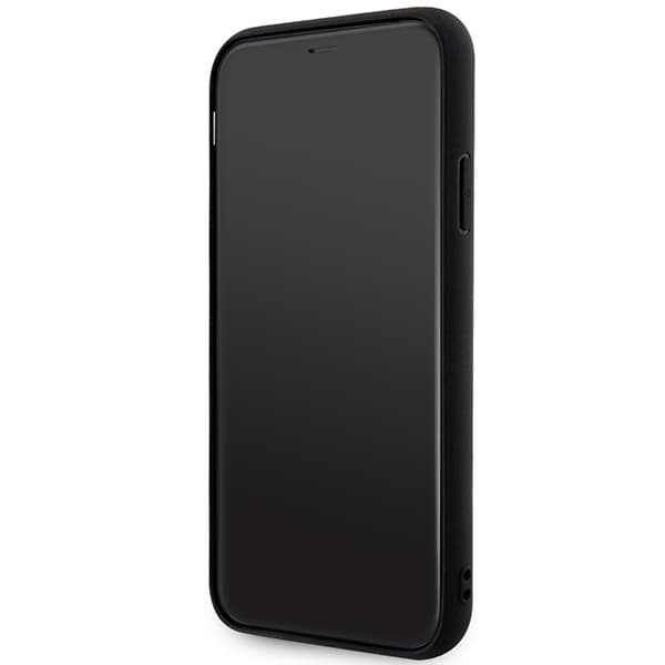 Karl Lagerfeld Monogram 3D-mönster - iPhone 11-fodral (svart)