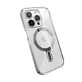 Pikkukuva 6 / 10: Speck Presidio Perfect-Clear Grip ClickLock & MagSafe - iPhone 15 Pro -kotelo (kirkas / kromiviimeistely / seesteinen hopea)