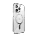 Pikkukuva 8 / 10: Speck Presidio Perfect-Clear Grip ClickLock & MagSafe - iPhone 15 Pro -kotelo (kirkas / kromiviimeistely / seesteinen hopea)