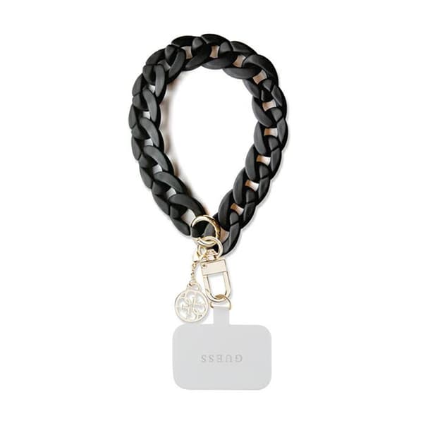 Guess Universal Big Hand Strap Akryl 4G Charm - Universal telefonrem (svart)