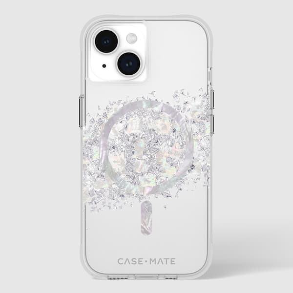 Case-Mate Karat MagSafe - iPhone 15 / iPhone 14 / iPhone 13 kotelo, koristeltu helmillä (A Touch of Pearl)