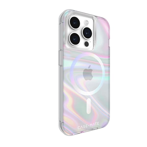 Case-Mate Soap Bubble MagSafe - iPhone 15 Pro Fodral (Iriserande)