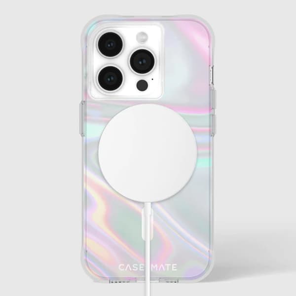 Case-Mate Soap Bubble MagSafe - iPhone 15 Pro Fodral (Iriserande)