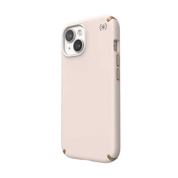 Speck Presidio2 Pro Magsafe - iPhone 15 / iPhone 14 / iPhone 13-fodral (blekt ben / Heirloom Guld / Hasselbrun)