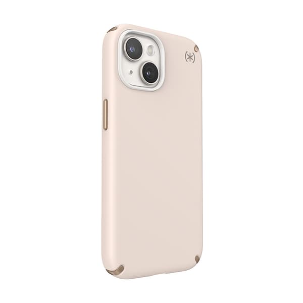 Speck Presidio2 Pro Magsafe - iPhone 15 / iPhone 14 / iPhone 13-fodral (blekt ben / Heirloom Guld / Hasselbrun)