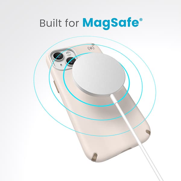 Speck Presidio2 Pro Magsafe - iPhone 15 / iPhone 14 / iPhone 13-fodral (blekt ben / Heirloom Guld / Hasselbrun)