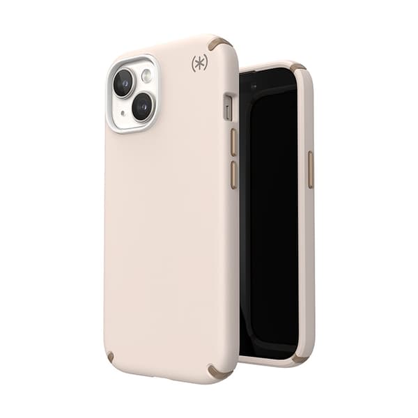 Speck Presidio2 Pro Magsafe - iPhone 15 / iPhone 14 / iPhone 13-fodral (blekt ben / Heirloom Guld / Hasselbrun)