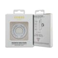 Pikkukuva 4 / 4: Guess MagSafe Ring Stand tekojalokivi - Magneettinen sormipidike puhelimelle jalustalla (hopea)