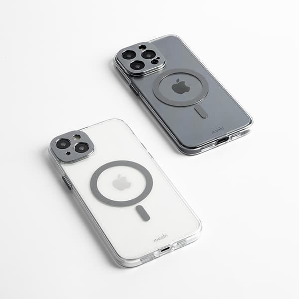 Moshi iGlaze MagSafe - iPhone 15 Pro -kotelo (meteoriitinharmaa)