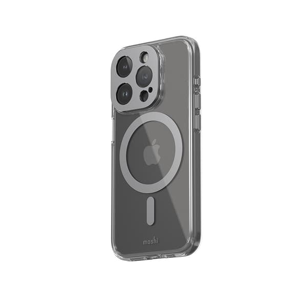 Moshi iGlaze MagSafe - iPhone 15 Pro -kotelo (meteoriitinharmaa)