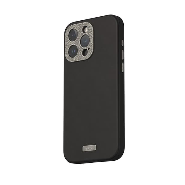 Moshi Napa MagSafe - iPhone 15 Pro Max læderetui (Midnight Black)