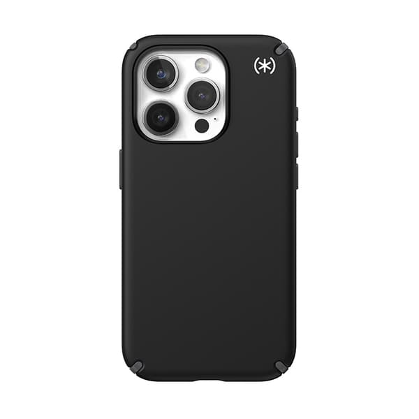 Speck Presidio2 Pro - iPhone 15 Pro -kuori (musta / liuskeharmaa / valkoinen)