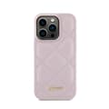 Pikkukuva 3 / 8: Guess tikattu metallilogo - iPhone 15 Pro -kotelo (vaaleanpunainen)
