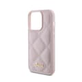Pikkukuva 6 / 8: Guess tikattu metallilogo - iPhone 15 Pro -kotelo (vaaleanpunainen)